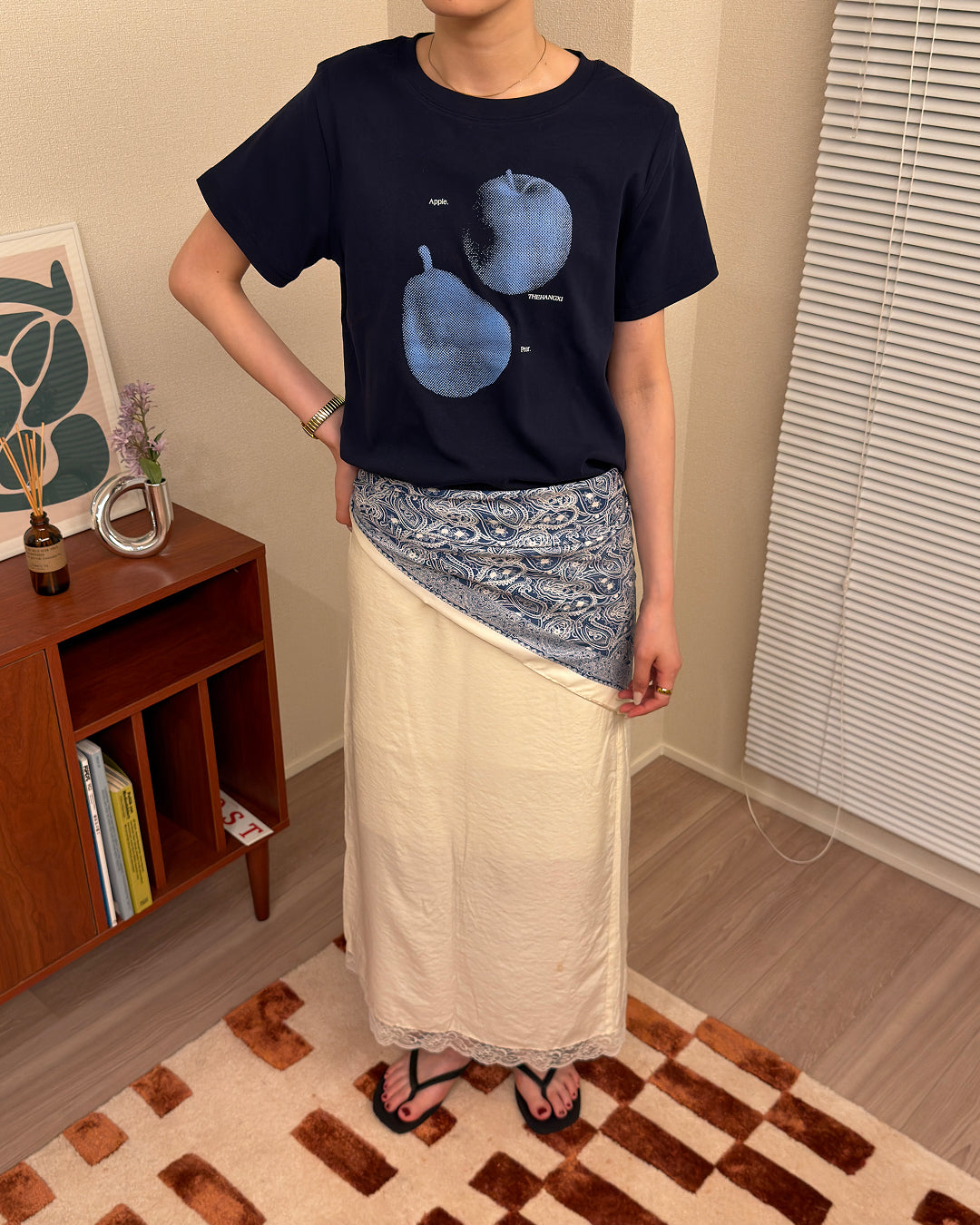 レトロフルーツ プリントTシャツ AA0239