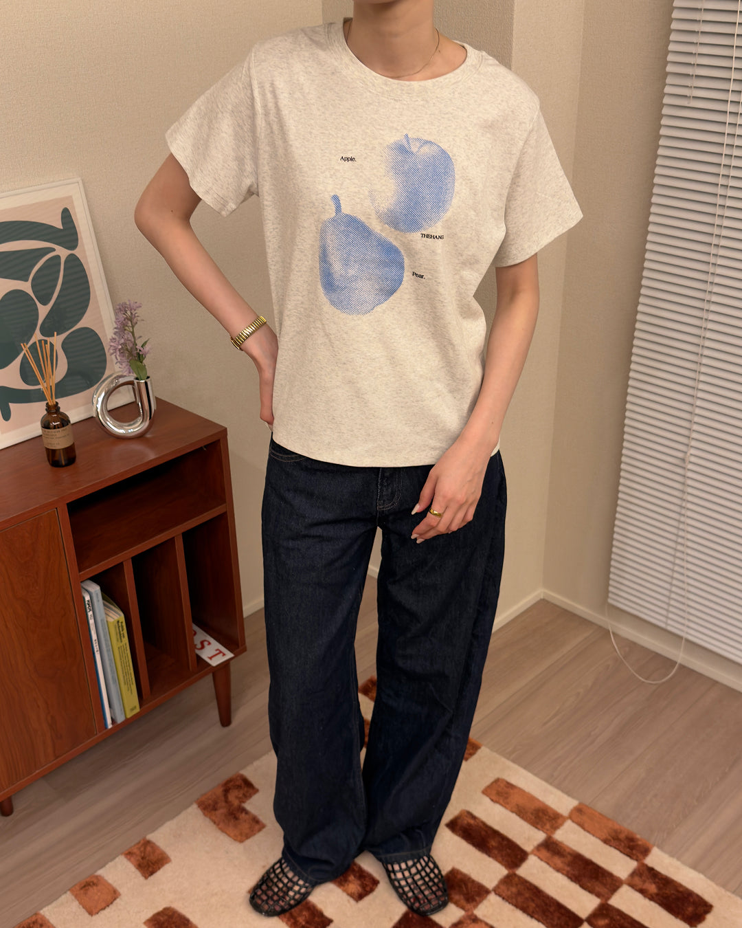 レトロフルーツ プリントTシャツ AA0239