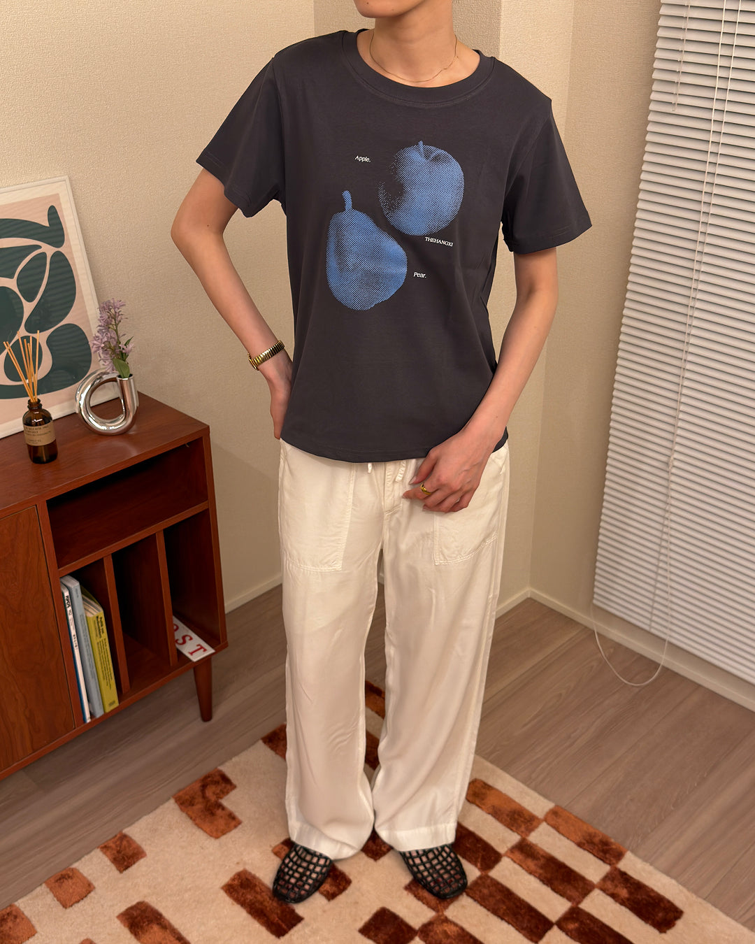 レトロフルーツ プリントTシャツ AA0239