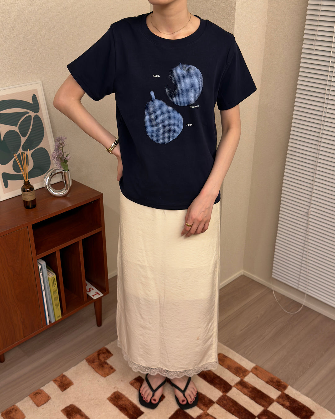 レトロフルーツ プリントTシャツ AA0239