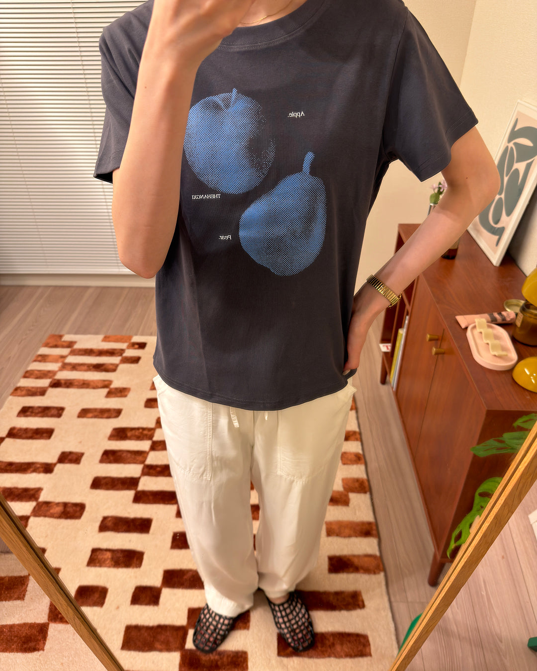 レトロフルーツ プリントTシャツ AA0239