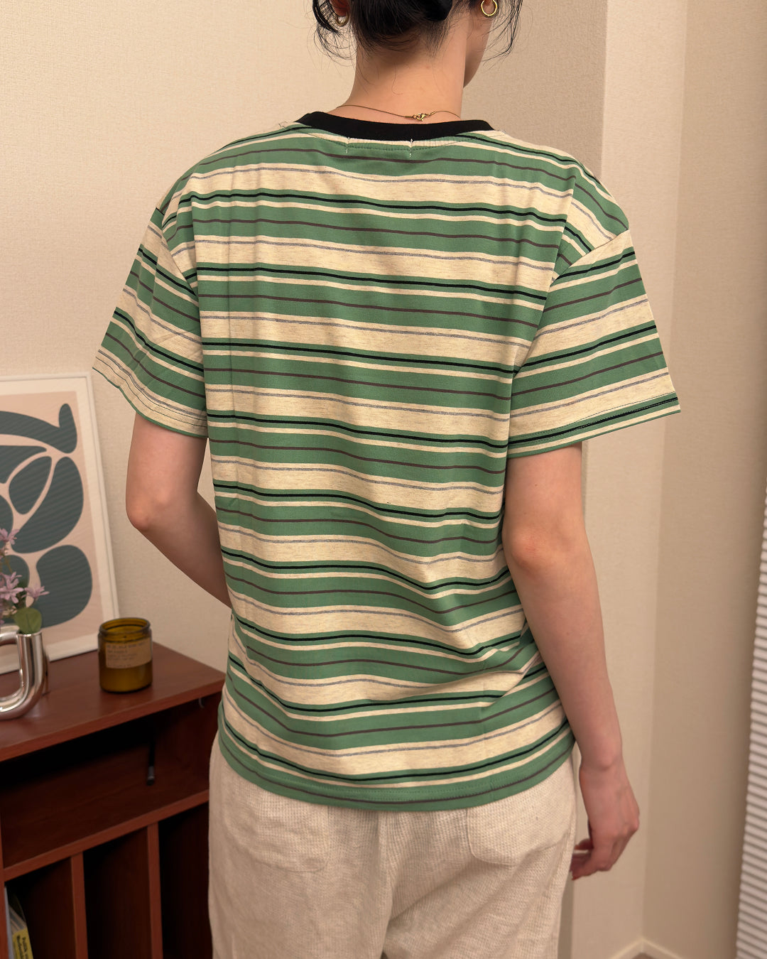 レトロマルチボーダーTシャツ AA0253