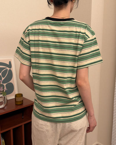 レトロマルチボーダーTシャツ AA0253