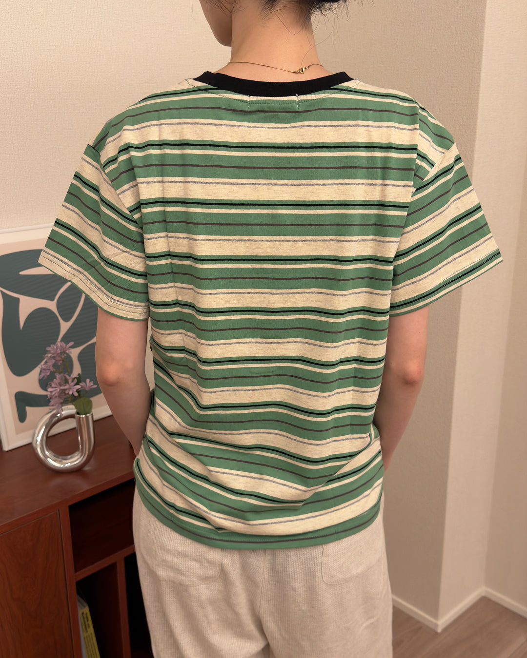 レトロマルチボーダーTシャツ AA0253
