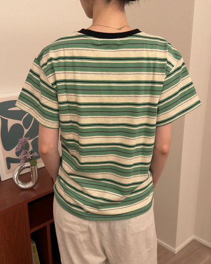 レトロマルチボーダーTシャツ AA0253