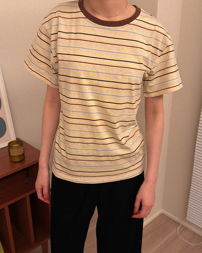 レトロマルチボーダーTシャツ AA0253