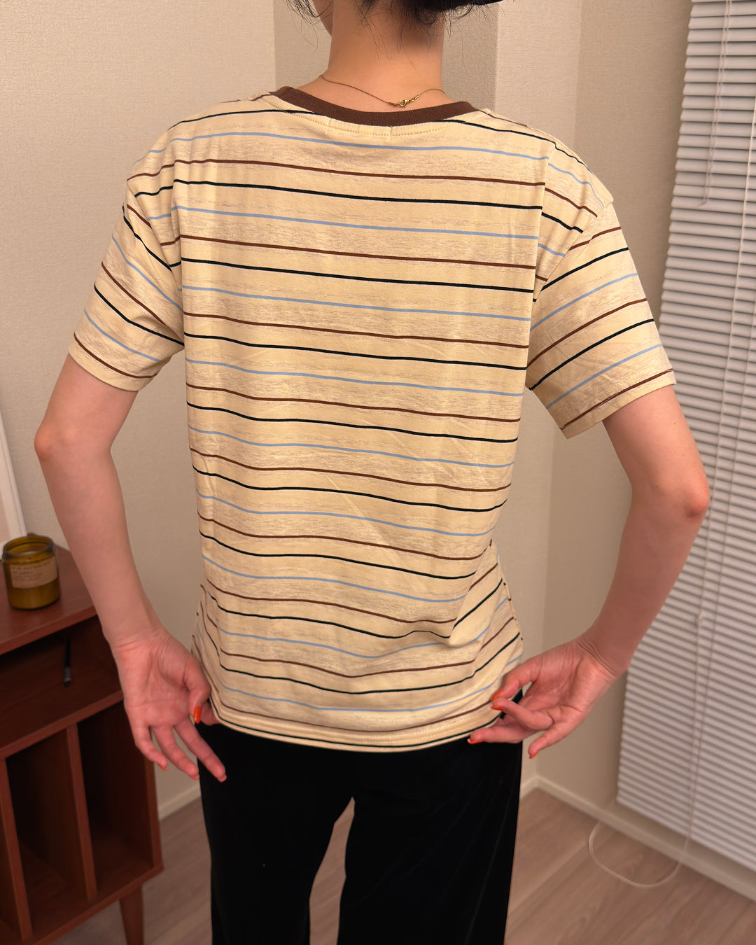 レトロマルチボーダーTシャツ AA0253