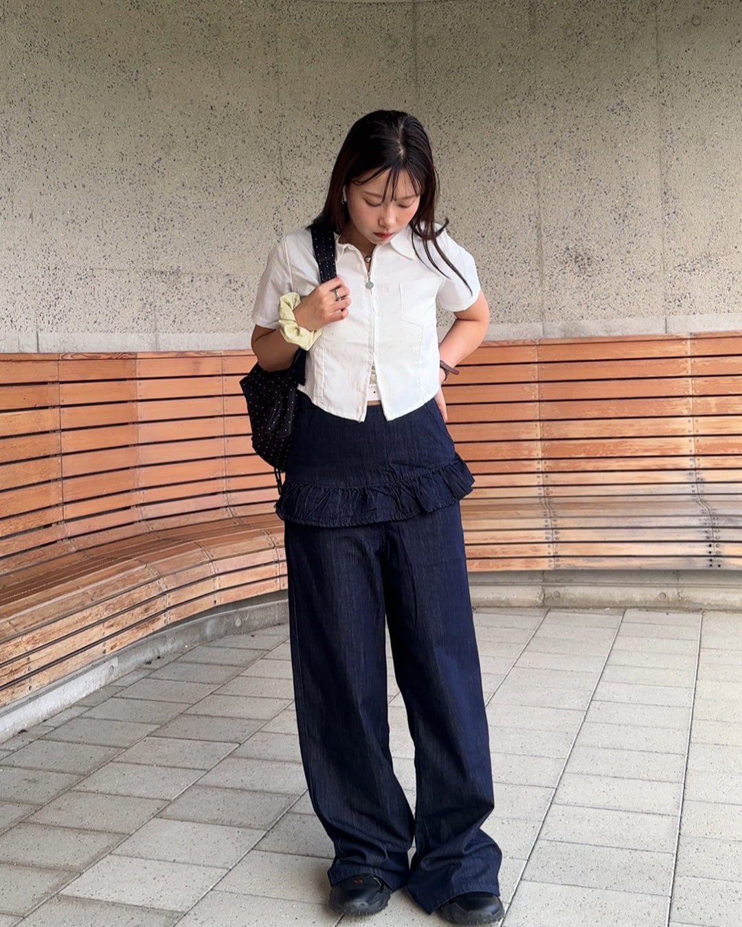 フリルレイヤージーンズ AY1040