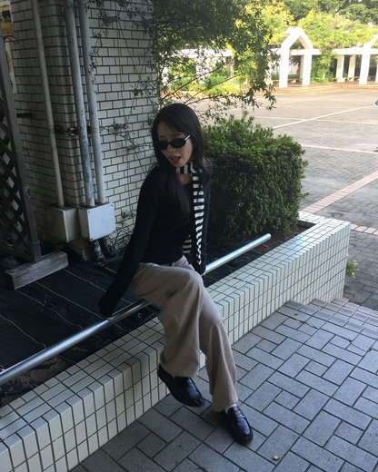ハイウエストストレートパンツ AN0032