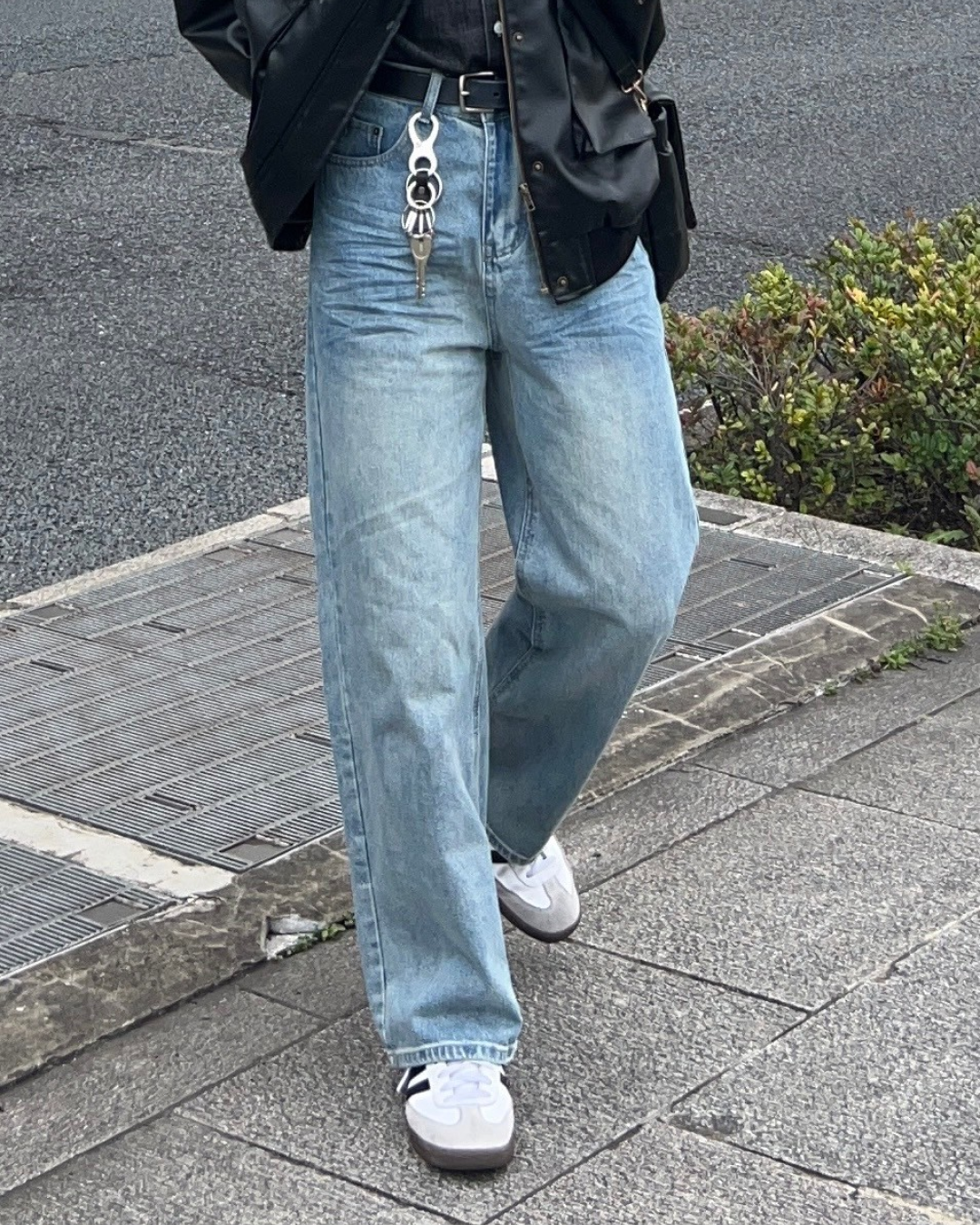 Washed Blue Straight Denim AS0003