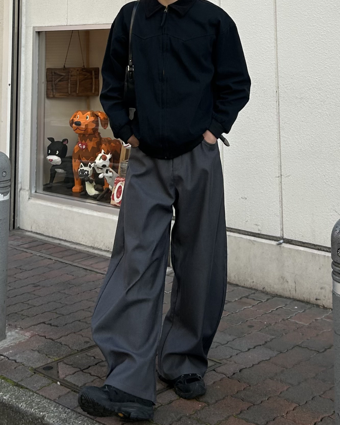 ワイドレッグカジュアルパンツ AS0070