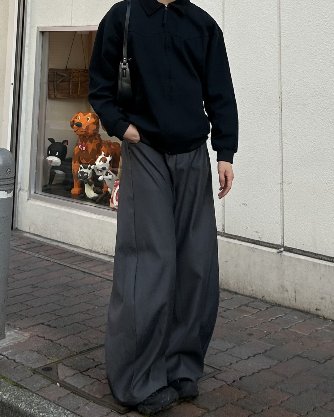 ワイドレッグカジュアルパンツ AS0070