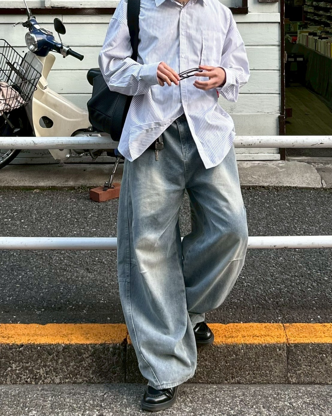 10日以内お届け】カジュアルダメージバルーンデニム L2079