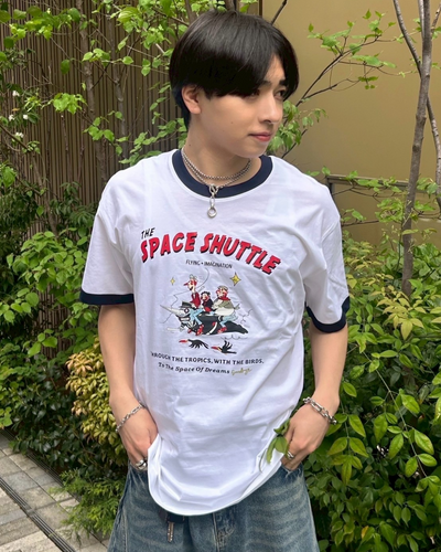 【即納】ロゴプリントリンガーTシャツ AS0102