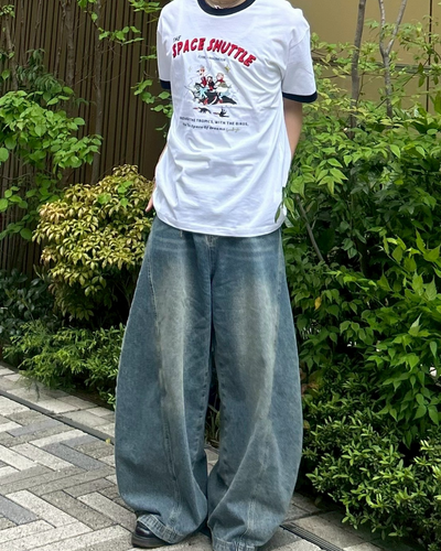 【即納】ロゴプリントリンガーTシャツ AS0102