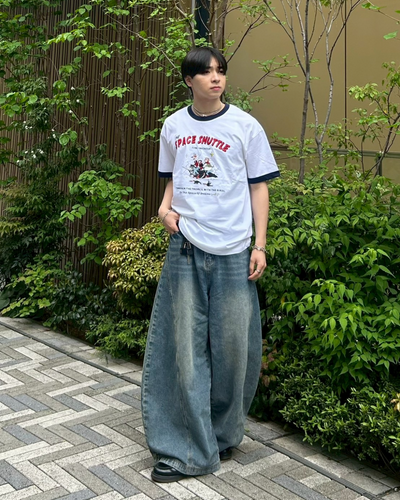 【即納】ロゴプリントリンガーTシャツ AS0102