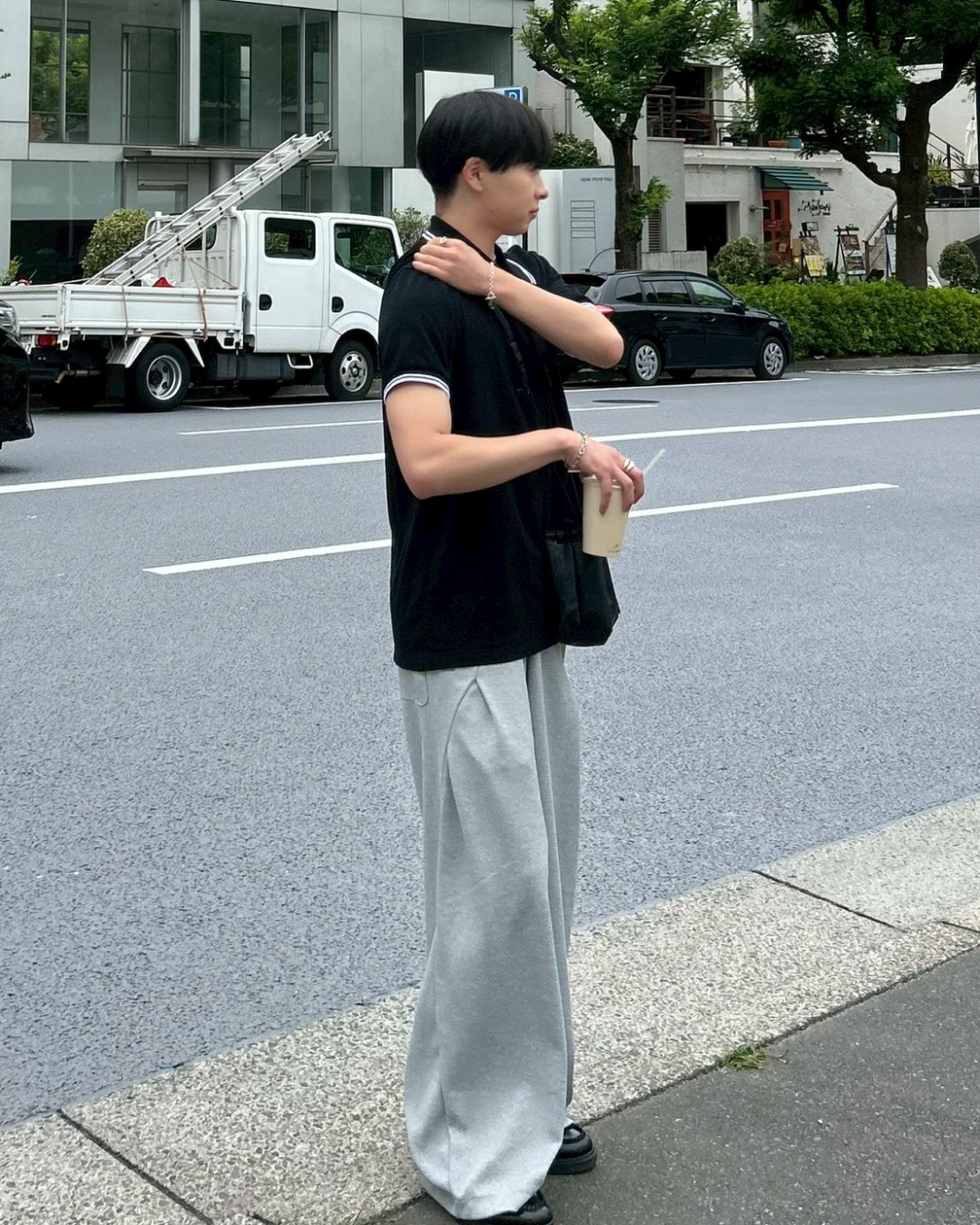 サイドタックバルーンスウェットパンツ AS0125