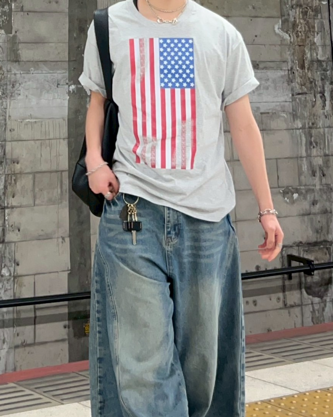 アメリカンフラッグTシャツ AS0131