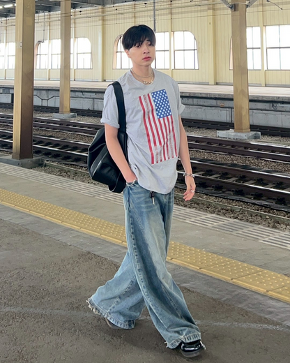 アメリカンフラッグTシャツ AS0131