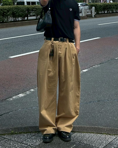 ボタンフライチノパンツ AS0179