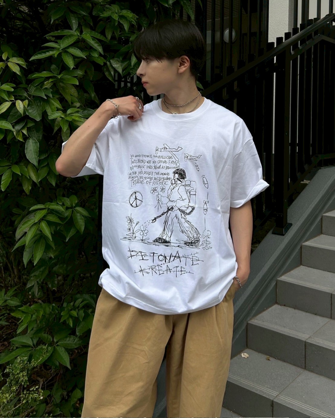 フラワー・オブ・ライフ Tシャツ AS0199
