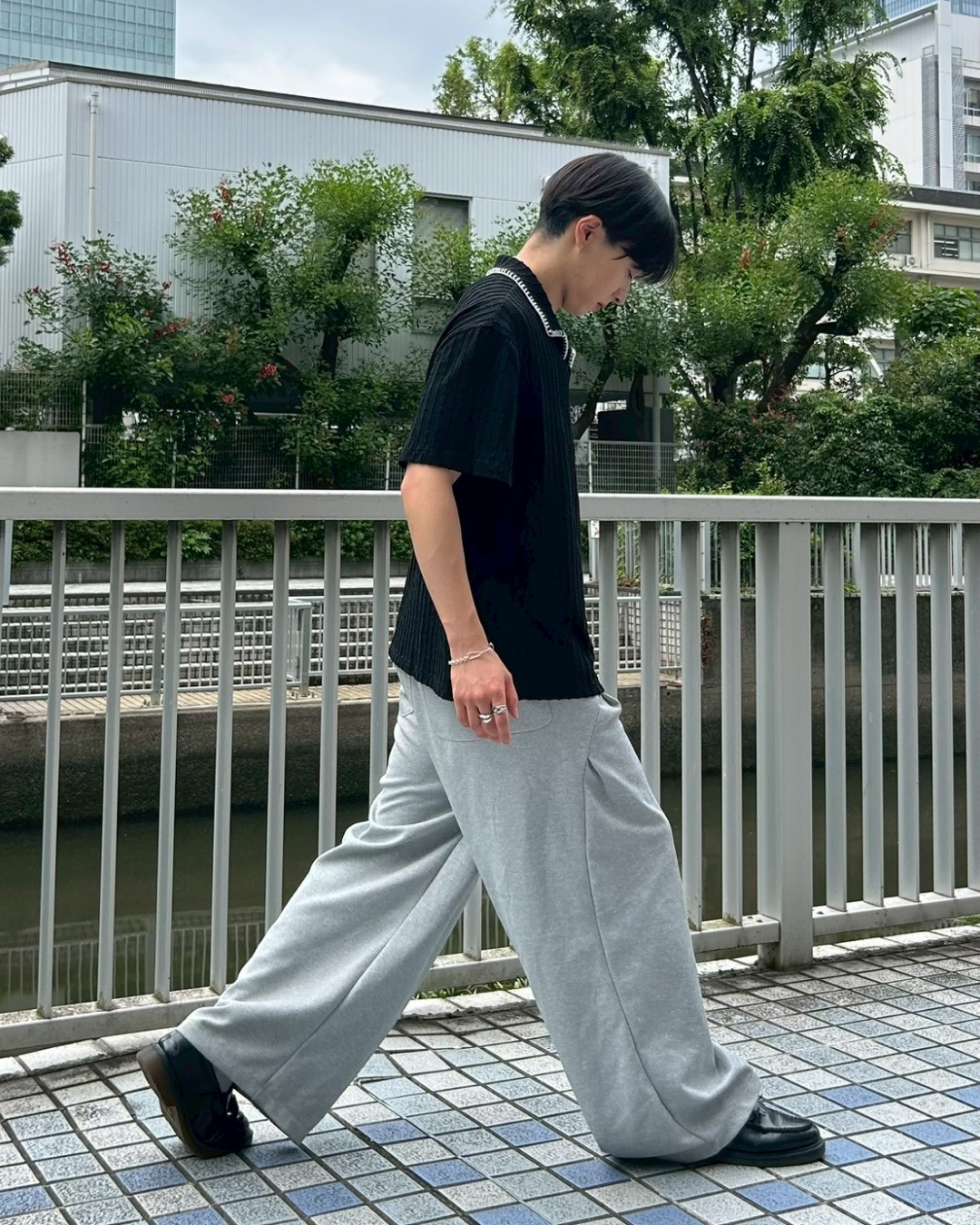 ステッチニットポロ AS0200