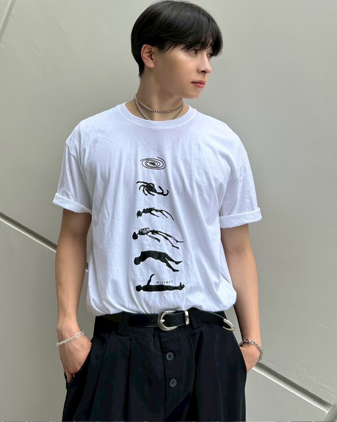 輪廻転生プリントTシャツ AS0206
