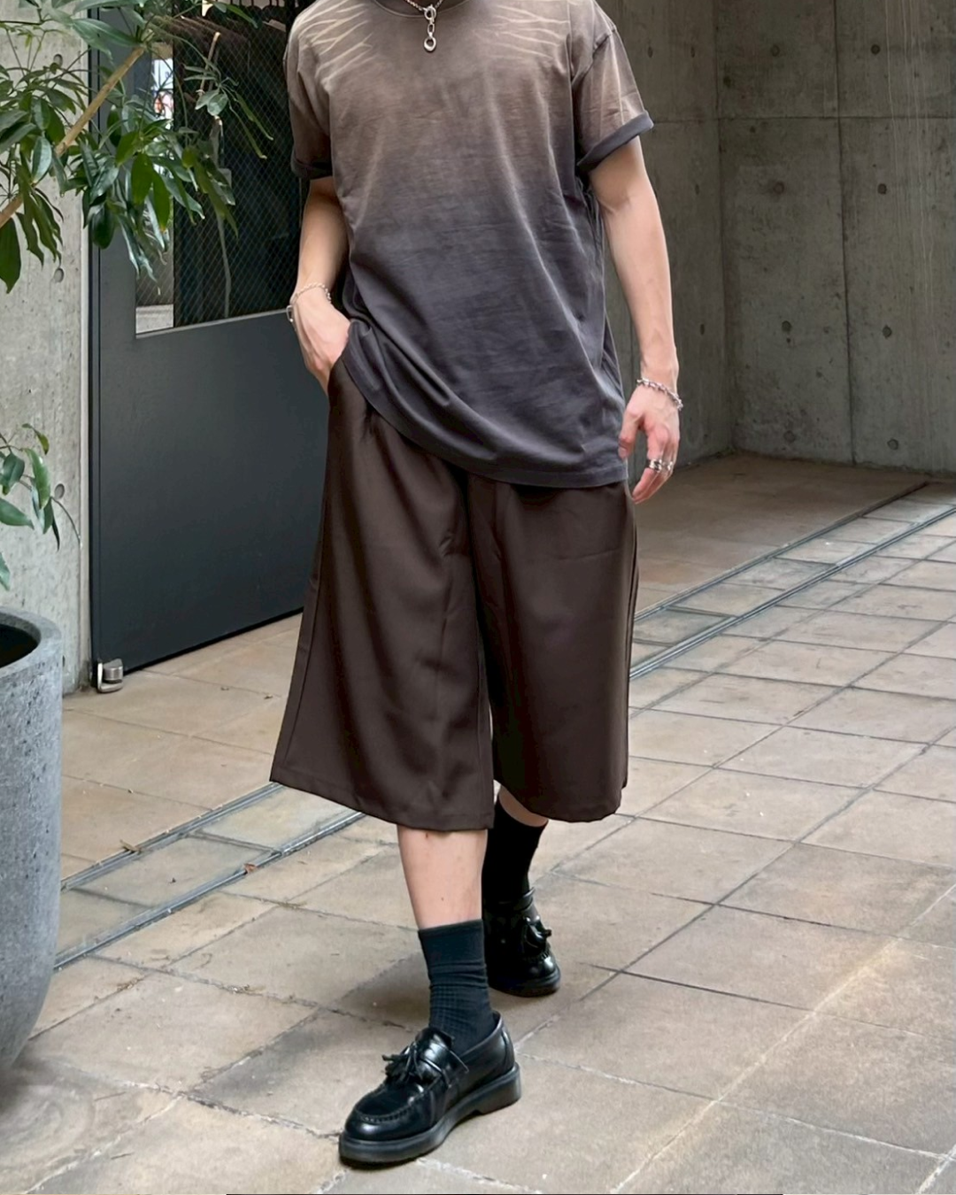 コットンスラックスショーツ AS0214