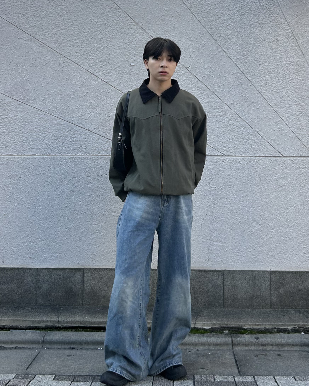 【即納】バイカラーワークジャケット AS0264