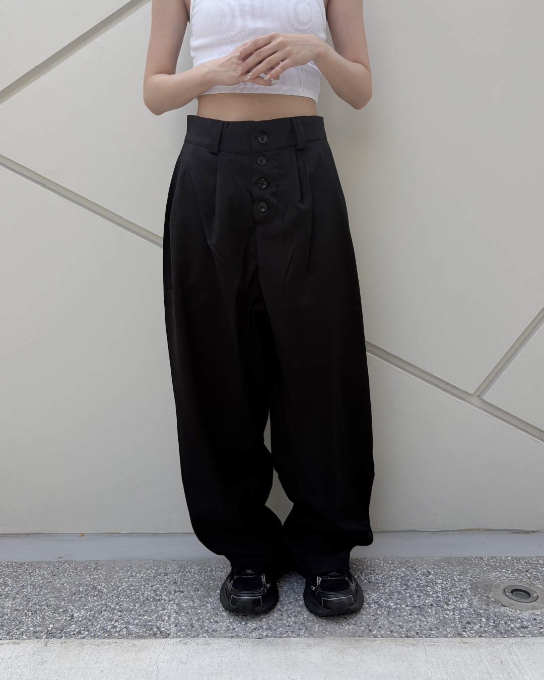 ツータックボタンフライスラックス YO1001