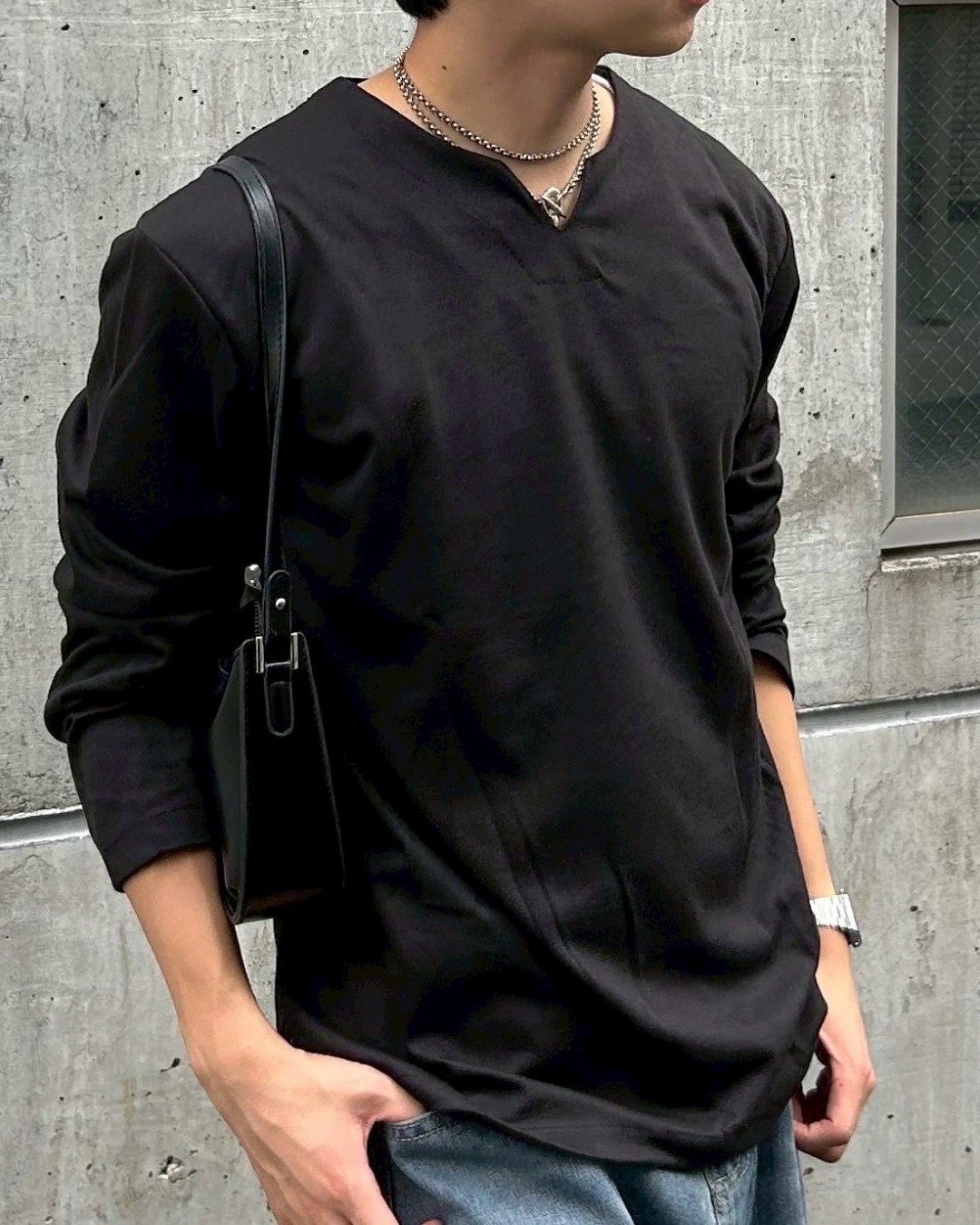スキッパーロングTシャツ AS0291
