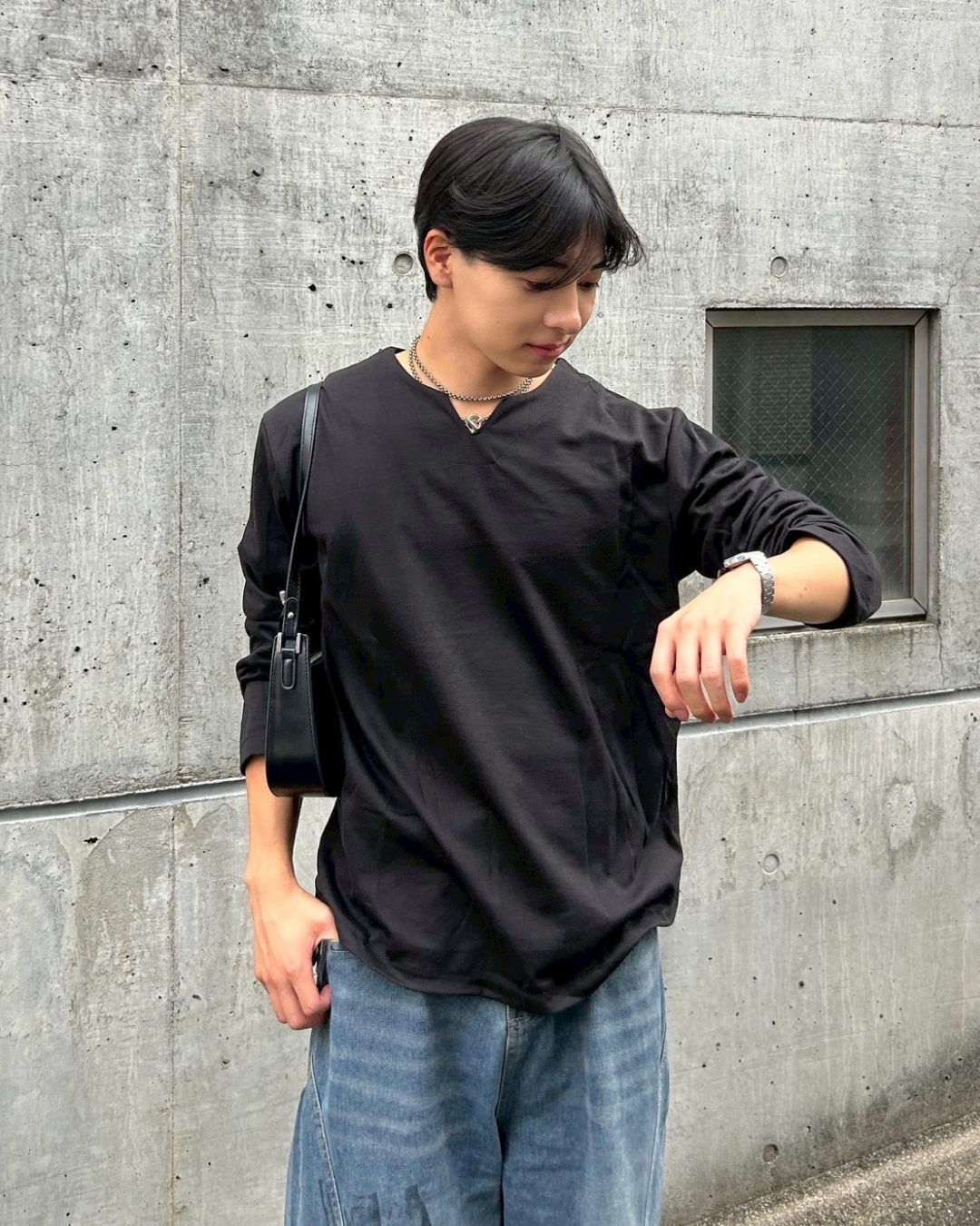 スキッパーロングTシャツ AS0291