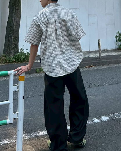 モノトーンチェックシャツ AS0282