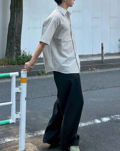 モノトーンチェックシャツ AS0282