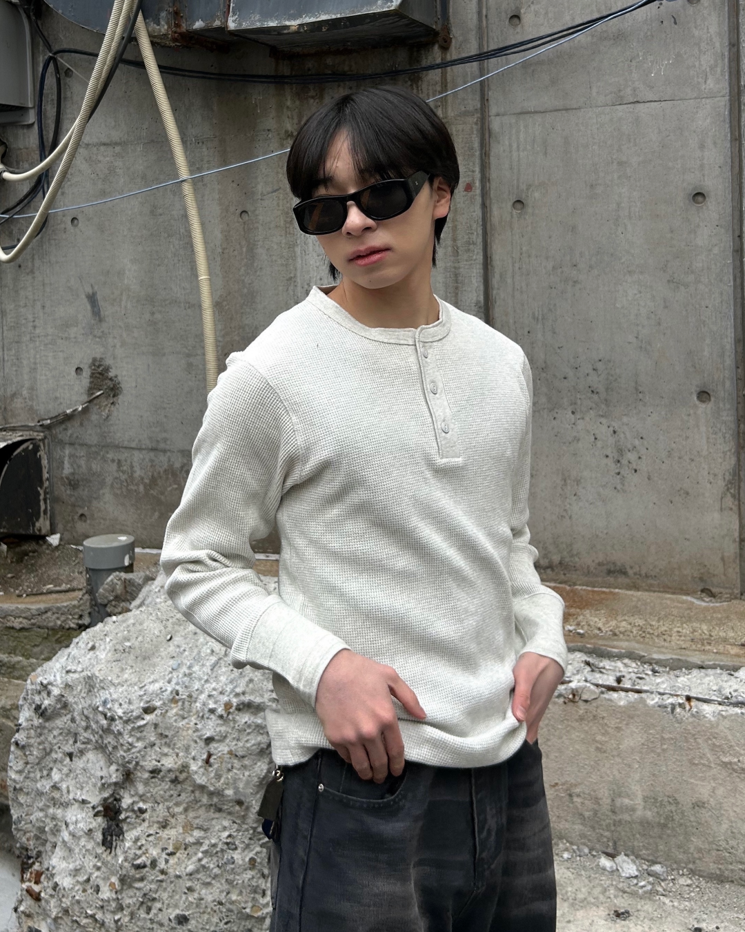 ベーシックヘンリーネックサーマル AS0324