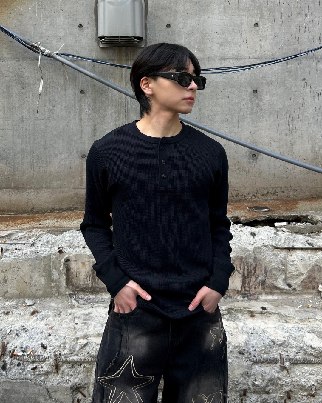 ベーシックヘンリーネックサーマル AS0324 – YOLO（ヨロ