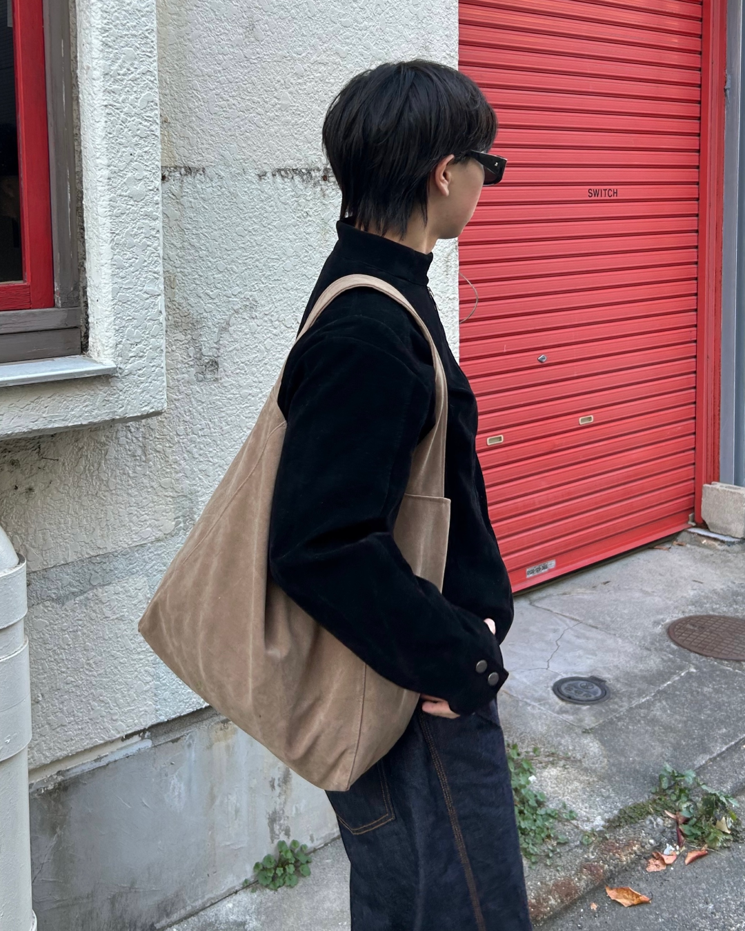 スエードショルダーバッグ AS0334