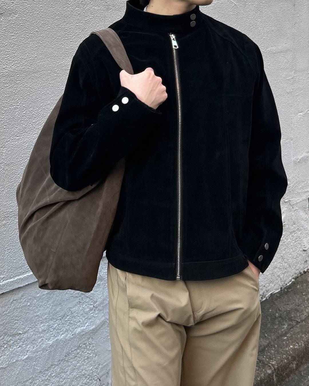 スエードショルダーバッグ AS0334