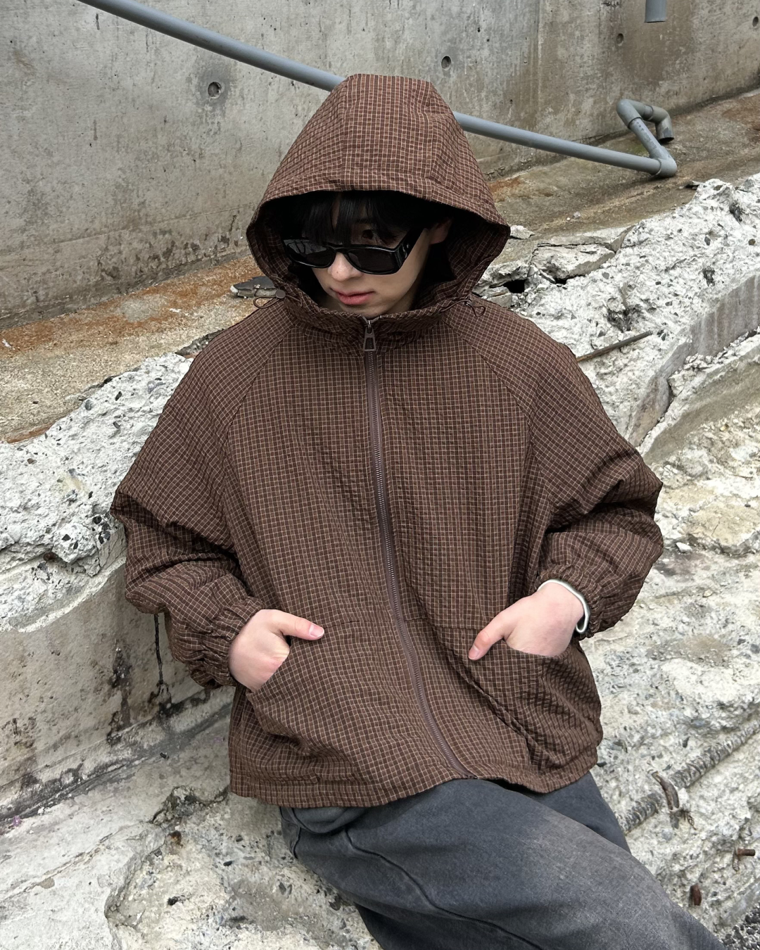 ショートパフマウンテンパーカーAS0348