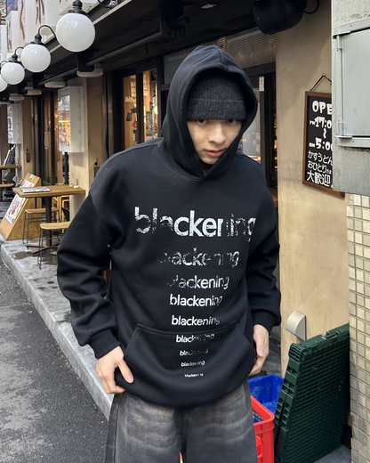 blackeningロゴパーカー AS0350