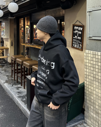 blackeningロゴパーカー AS0350