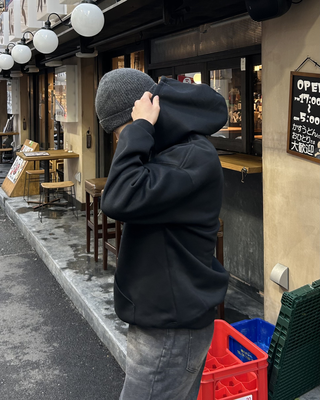 blackeningロゴパーカー AS0350