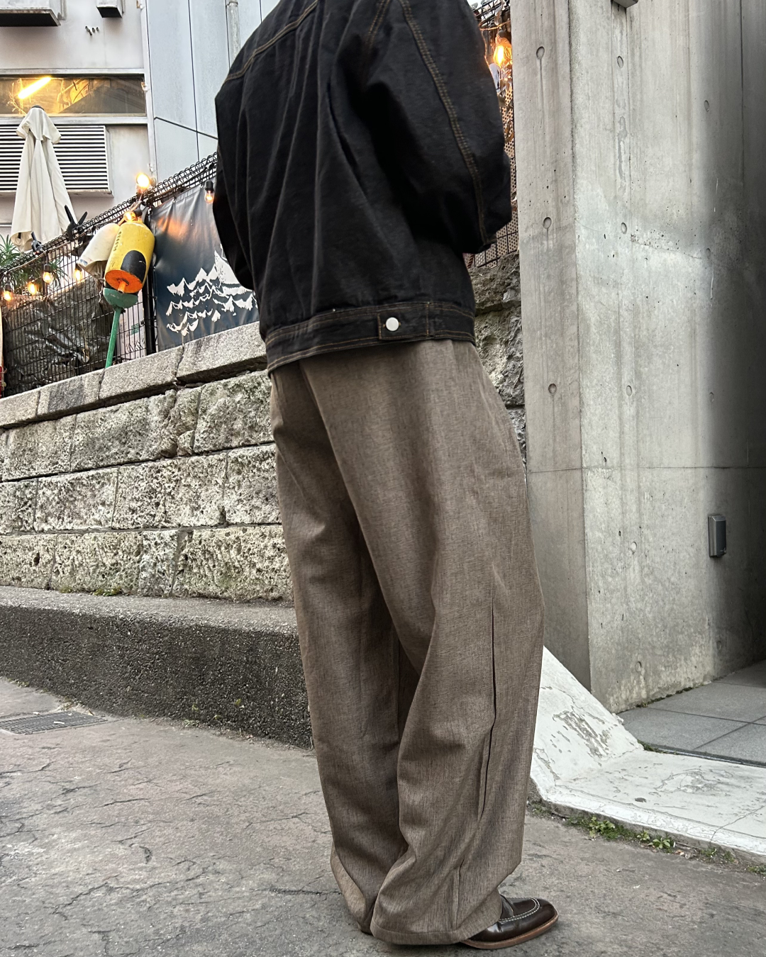 タックストレートスラックス AS0322