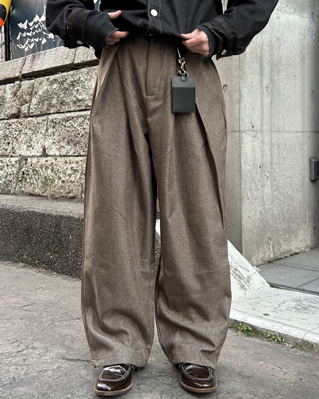 タックストレートスラックス AS0322