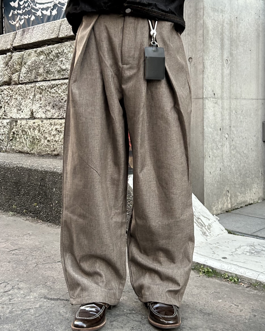 タックストレートスラックス AS0322