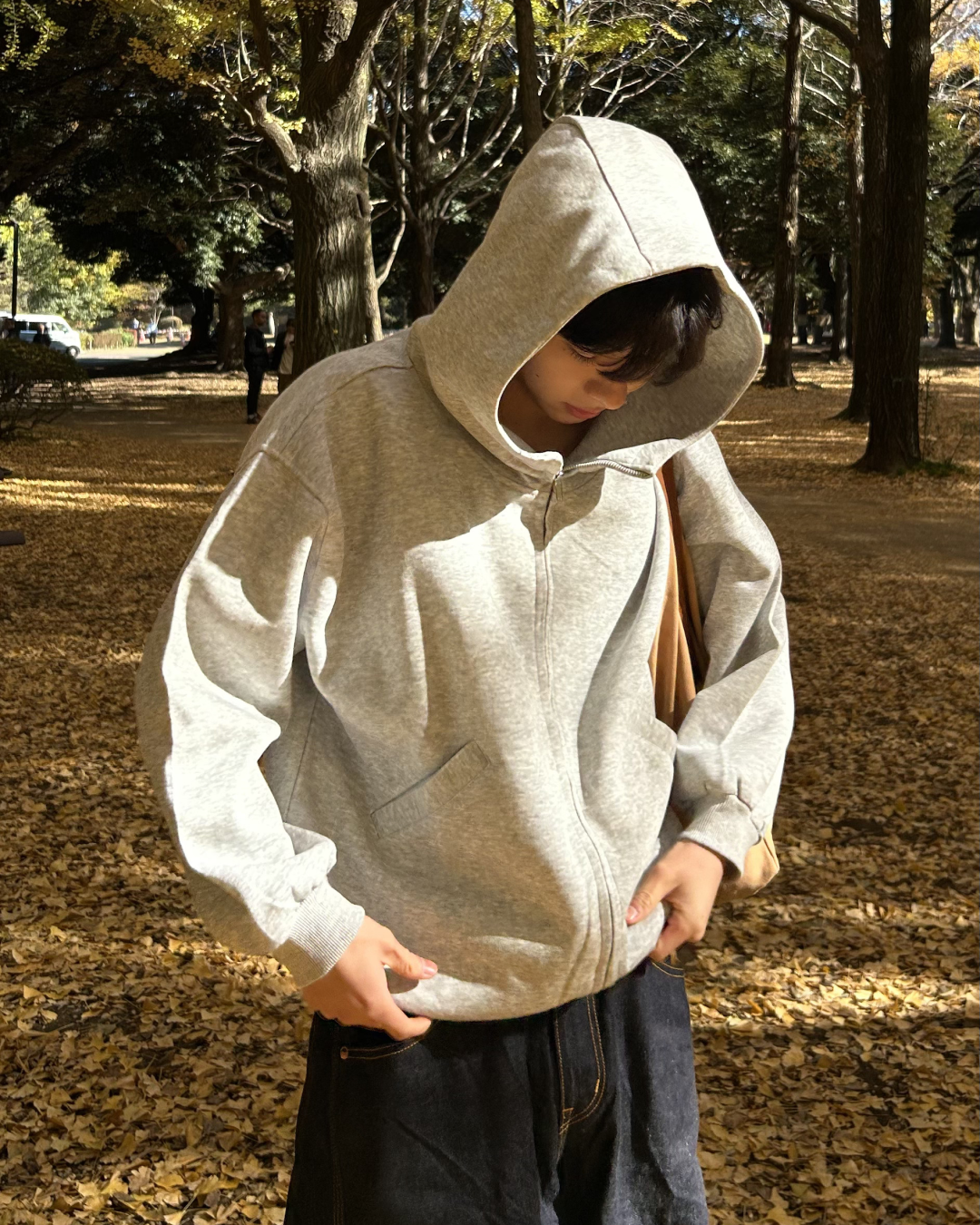 スタンドネックショートパーカー AS0353