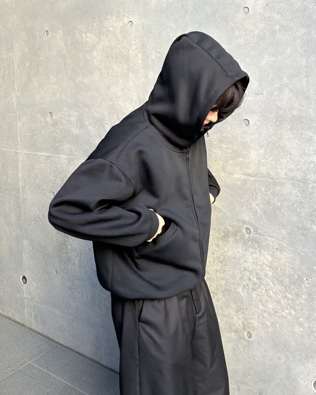 スタンドネックショートパーカー AS0353