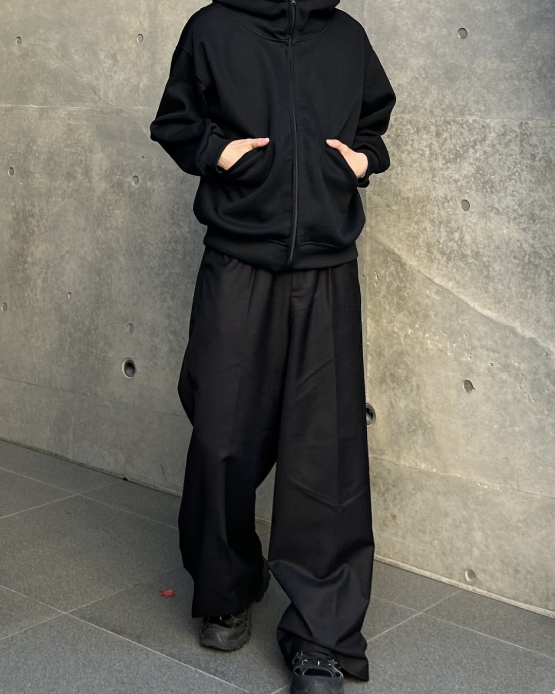 スタンドネックショートパーカー AS0353