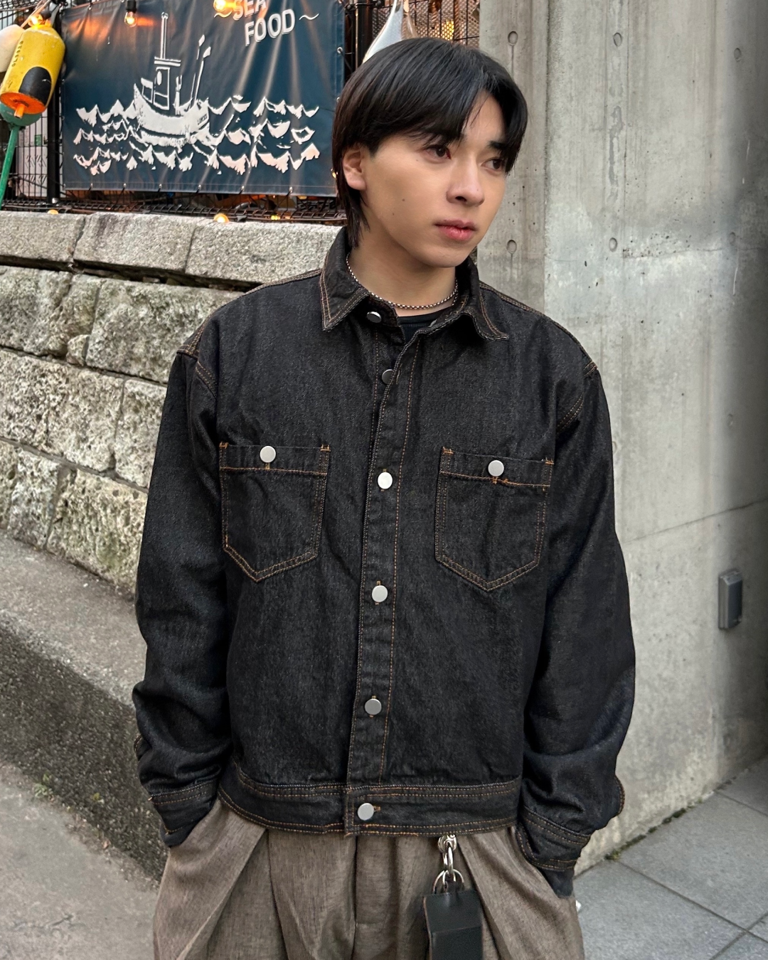 ダークインディゴデニムジャケット AS0375