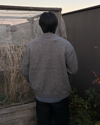 レイヤードヘンリーネックニットカーディガン AS0381